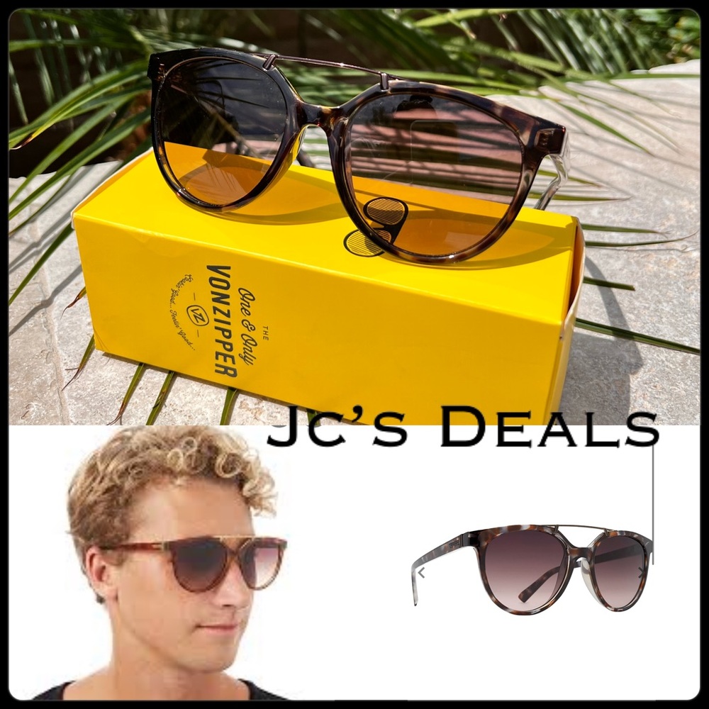 🌴 VONZIPPER HITSVILLE QUARTZ BROWN SUNGLASSES 🌴